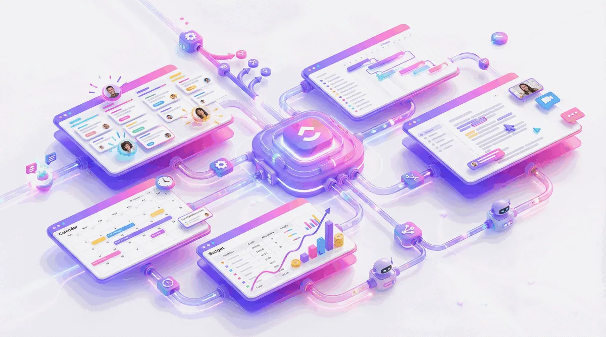 ClickUp overview infographic