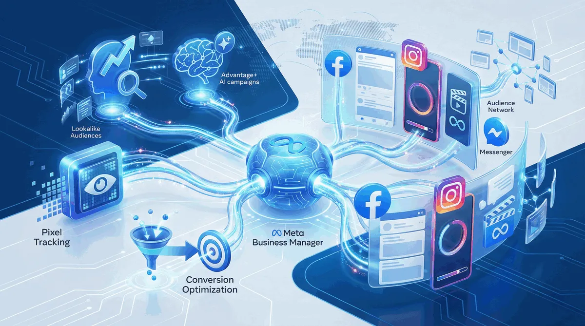 Meta Business Manager overview infographic